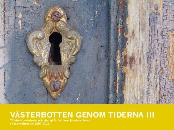 Västerbotten genom tiderna III.pdf - Länsstyrelserna