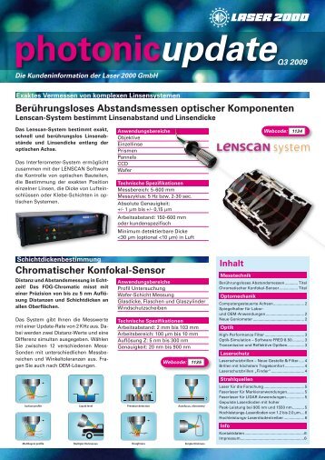 Die Kundeninformation der Laser 2000 GmbH