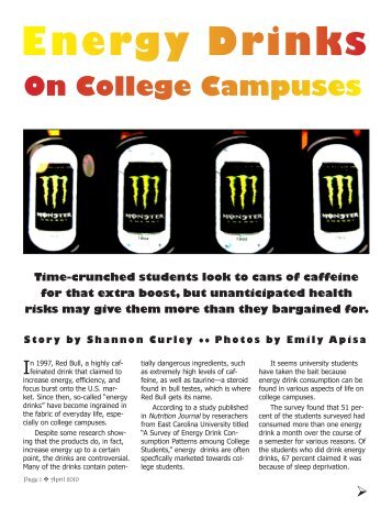 Energy Drinks on College Campuses - La Salle University