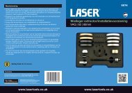 Wiellager extractor/installatievoorziening - Laser Tools