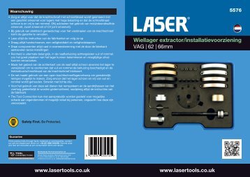 Wiellager extractor/installatievoorziening - Laser Tools