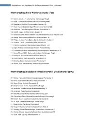 Kandidatinnen und Kandidaten für die Gemeinderatswahl 2009 in ...