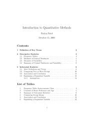 Introduction to Quantitative Methods - Harvard Law School