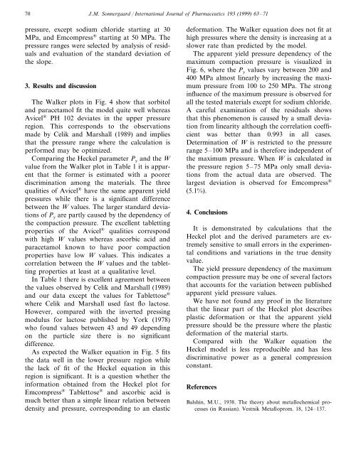 A critical evaluation of the Heckel equation - LAWES