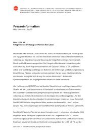 Presseinformation - Leica Camera AG