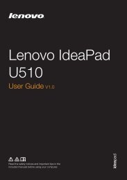 U510 User Guide - Lenovo