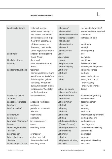 Woordenboek Detailhandel - Lerende Euregio