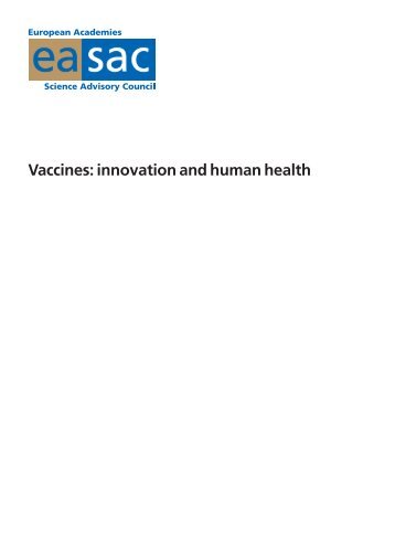 Vaccines: innovation and human health - Leopoldina
