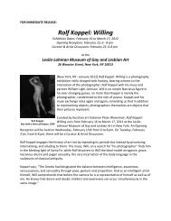 Rolf Koppel: Willing - Leslie Lohman Museum of Gay and Lesbian Art