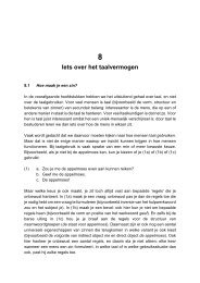 Hoofdstuk 8: Iets over het taalvermogen