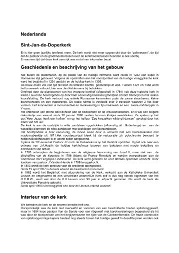 Geschiedenis en beschrijving Sint-Jan-de-Doperkerk