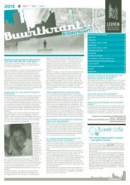 Buurtkrant Ridderbuurt april-mei-juni 2013 [ PDF, 1 ... - Stad Leuven
