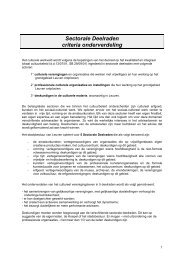 Sectorale deelraden - criteria onderverdeling [ PDF ... - Stad Leuven