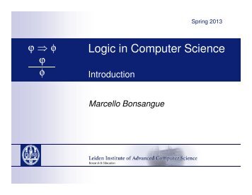 Logic in Computer Science - Liacs