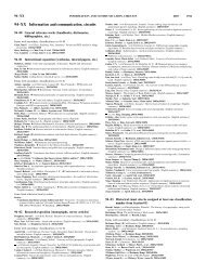 94–XX Information and communication, circuits