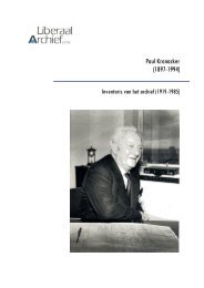 Paul Kronacker (1897-1994). Inventaris van het ... - Liberaal Archief