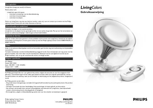 Handleiding Philips Living color