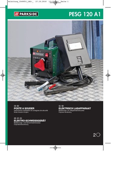 Image of Parkside PESG 120 A1 direct website
