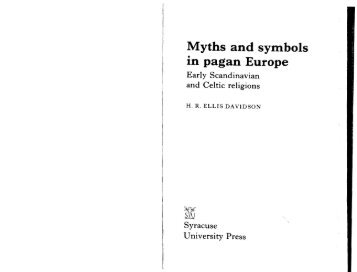 Myths and symbols in pagan Europe