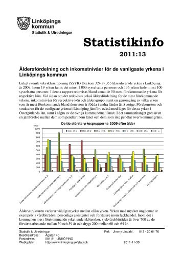 nr 13 Åldersfördelning och inkomstnivåer för de vanligaste yrkena i ...