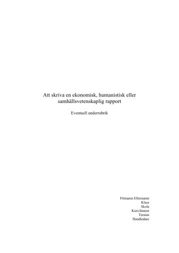 Rapportskrivningsmall SA (PDF, 172 kB)