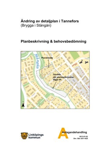 Antagande - planbeskrivning - Linköpings kommun