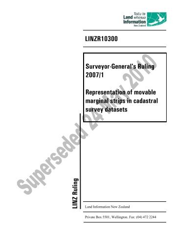 Representation of movable marginal strips in cadastral survey ...