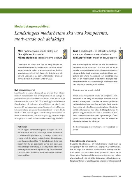 Årsredovisning 2008 - Landstinget i Östergötland