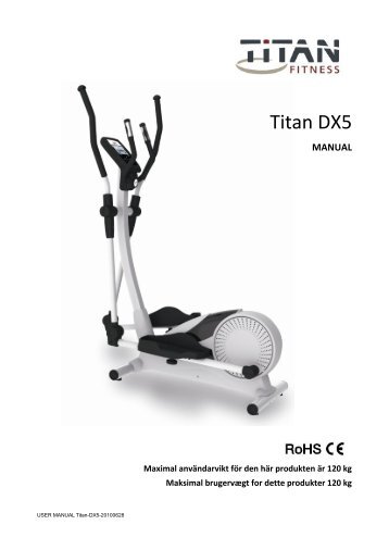 Titan DX5 Crosstrainer - LivingSport