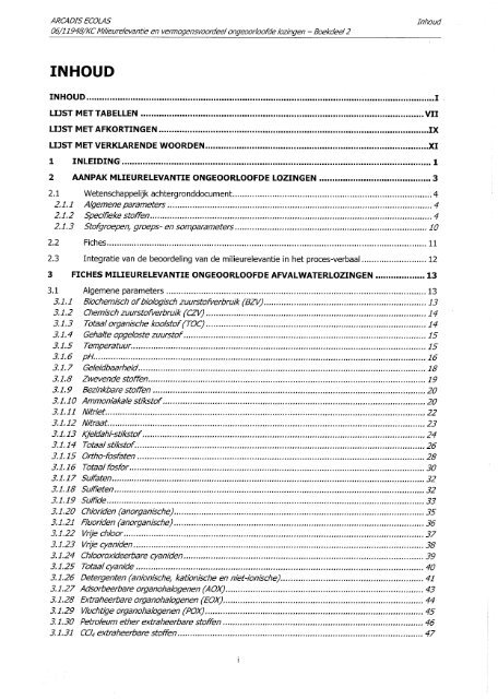 overschrijding bij emissies naar water: beknopte fiches (pdf ... - Lne.be