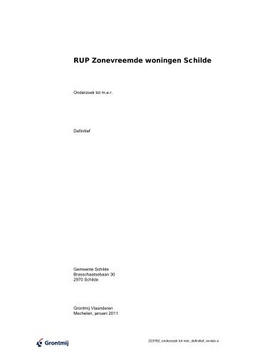 RUP Zonevreemde woningen Schilde - Lne.be