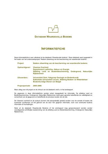 INFORMATIEFICHE - LNE.be