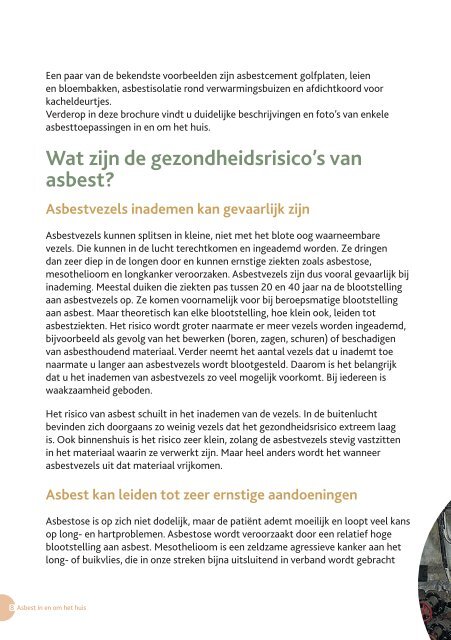 brochure 'Asbest in en om het huis' - Lne.be