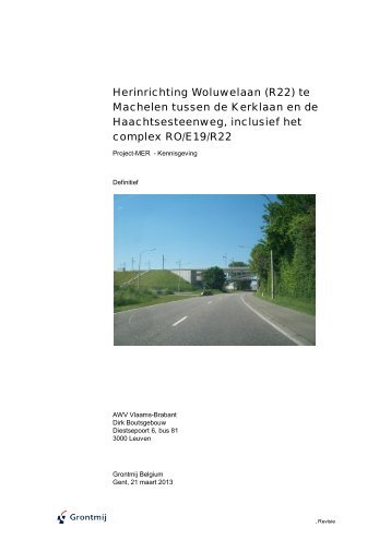 Herinrichting Woluwelaan (R22) te Machelen tussen de ... - Lne.be