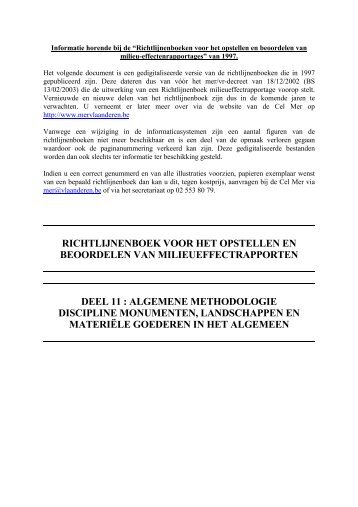 richtlijnenboek voor het opstellen en beoordelen van ... - Lne.be