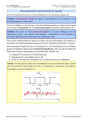 Energiebegrenzte und leistungsbegrenzte Signale - LNTwww