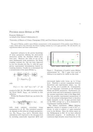 Precision muon lifetime at PSI - LNF