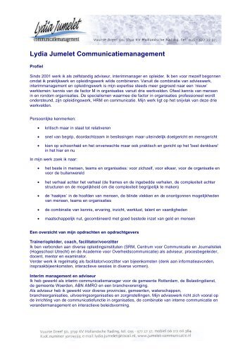 Lydia Jumelet Communicatiemanagement - Logeion