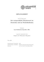 DIPLOMARBEIT Der erstsprachliche Pluralerwerb im Deutschen ...