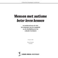 Mensen met autisme beter leren kennen - Louis Bolk Institute