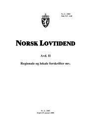 NORSK LOVTIDEND - Lovdata