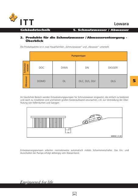 Lowara Gebäudetechnik Handbuch hydraulische Systeme