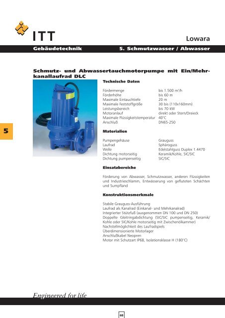 Lowara Gebäudetechnik Handbuch hydraulische Systeme