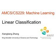 CS229 Machine learning: Linear Classification - LRI