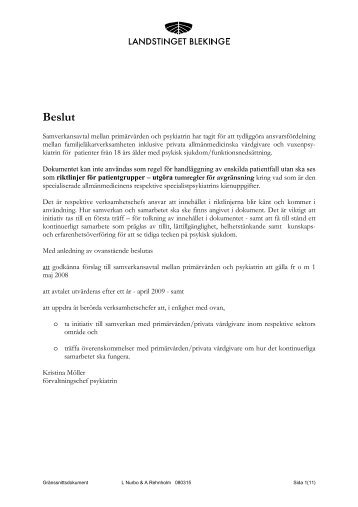 samverkansavtal prim-psyk.pdf - Landstinget Blekinge