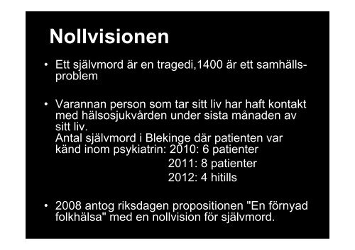 Psykiatrins utmaning - Landstinget Blekinge