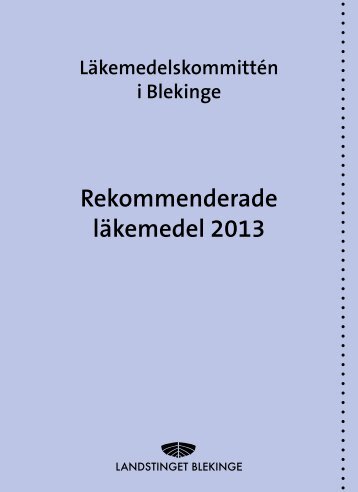 Reklista 2013.pdf - Landstinget Blekinge