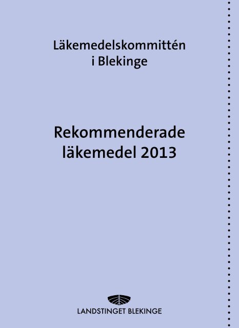 Reklista 2013.pdf - Landstinget Blekinge