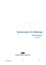 Epidemiplan rev 2012.pdf - Landstinget Blekinge