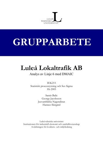 GRUPPARBETE - Luleå tekniska universitet